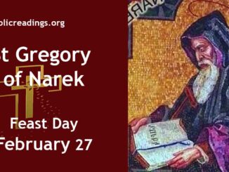 St Gregory of Narek - Feast Day - February 27