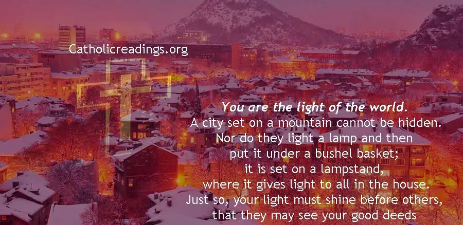 You are the Light of the World - Matthew 5:14-16 - Bible Verse of the Day