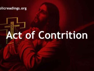 Act of Contrition - Prayer for Repentance