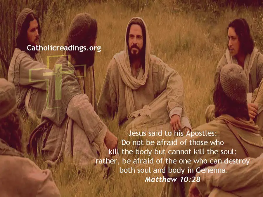 Do Not be Afraid of Those Who Kill the Body But Cannot Kill the Soul - Matthew 10:24-33, Luke 12:1-7 - Bible Verse of the Day