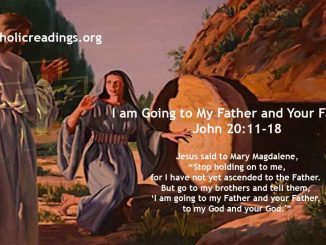 Jesus to Mary Magdalene: I am Going to My Father and Your Father, to My God and Your God - John 20:11-18 - Bible Verse of the Day