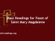 Mass Readings for Feast of Saint Mary Magdalene