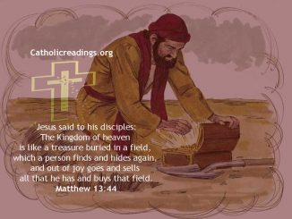 Parable of the Hidden Treasure. The Kingdom of Heaven is Like a Treasure Buried in a Field - Bible Verse of the Day - Matthew 13:44-46