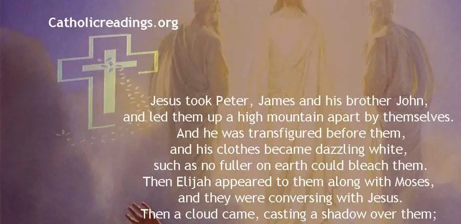 The Transfiguration of Jesus on the Mountain - Mark 9:2-10 - Bible Verse of the Day
