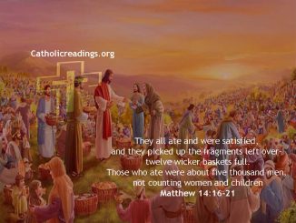 Jesus Feeds 5000 Men With 5 Loaves of Bread and 2 Fish - Matthew 14:16-21 - Bible Verse of the Day