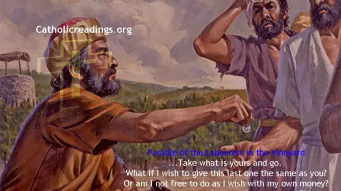 Parable of the Labourers in the Vineyard - Matthew 20:1-16 - Bible Verse of the Day