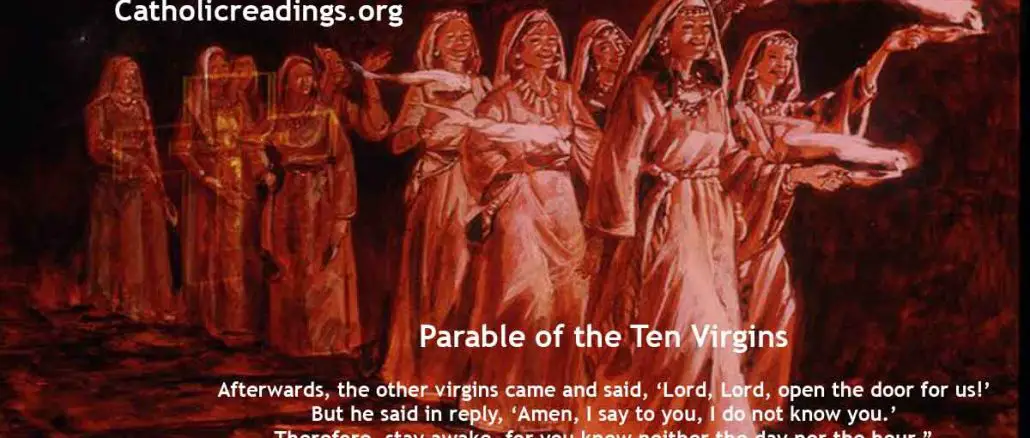 Parable of the Ten Virgins - Matthew 25:1-13 - Bible Verse of the Day