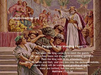 Parable of the Wedding Feast/Banquet - Matthew 22:1-14 - Bible Verse of the Day