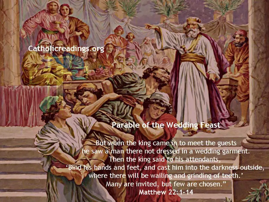 Parable of the Wedding Feast - Matthew 22:1-14 - Bible Verse of the Day