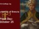 St Gaudentius of Brescia - Feast Day - October 25