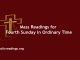 Catholic Mass Readings for Fourth Sunday in Ordinary Time