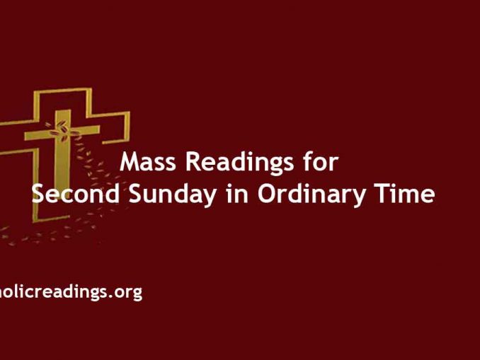 15thjanuary2023 Catholic Daily Readings