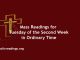 Catholic Mass Readings for Tuesday of the Second Week in Ordinary Time