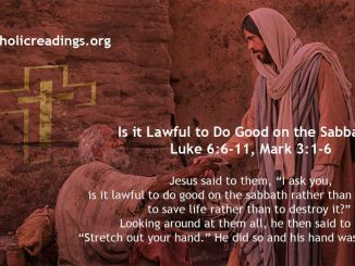 Is it Lawful to Do Good on the Sabbath? - Luke 6:6-11, Mark 3:1-6 - Bible verse of the Day