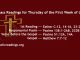 Catholic Daily Mass Readings for Thursday of the First Week of Lent