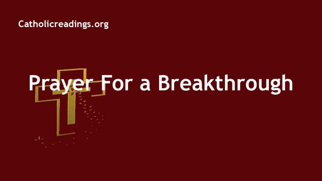 breakthrough prayer for financing