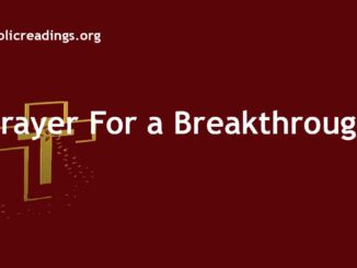 Prayer For A Breakthrough