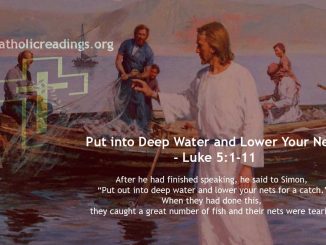 Put into Deep Water and Lower Your Nets - Luke 5:1-11 - Bible Verse of the Day