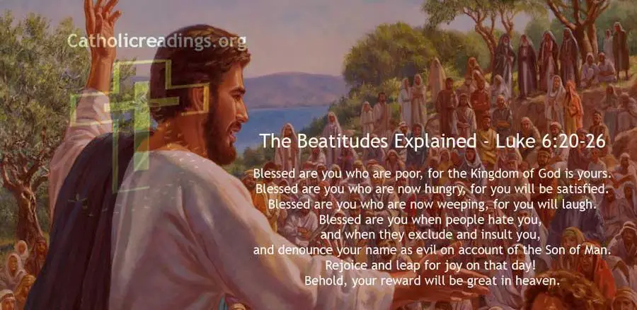 The Beatitudes Explained - Luke 6:20-26 - Bible Verse of the Day
