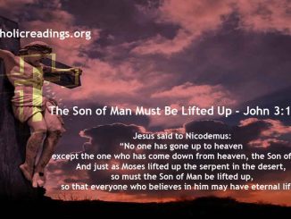The Son of Man Must Be Lifted Up - John 3:13-17 - Bible Verse of the Day