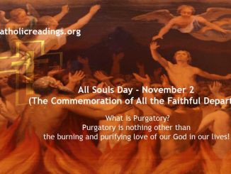 All Souls Day (The Commemoration of All the Faithful Departed) November 2 - Bible Verse of the Day