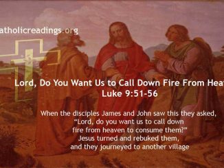 Lord, Do You Want Us to Call Down Fire From Heaven? - Luke 9:51-56 - Bible Verse of the Day