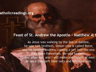 Feast of St. Andrew the Apostle - Matthew 4:18-22 - Bible Verse of the Day