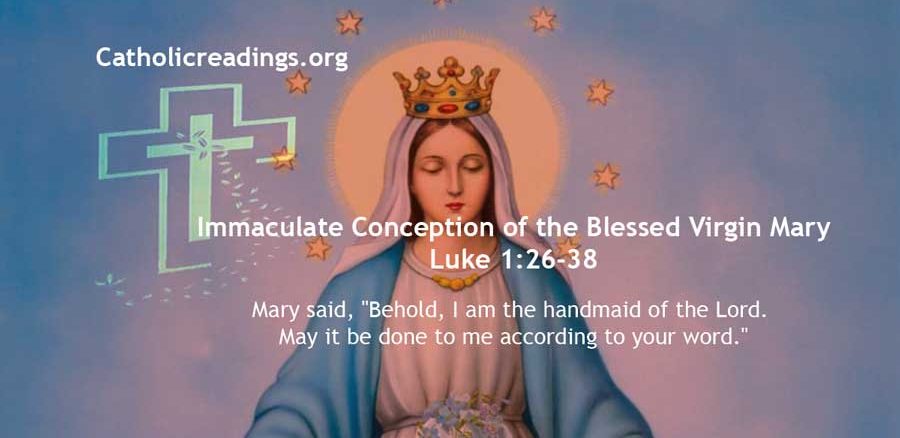 Immaculate Conception of the Blessed Virgin Mary - Luke 1:26-38 - Bible Verse of the Day