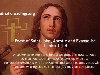 Feast of Saint John, Apostle and Evangelist - 1 John 1:1-4 - Bible Verse of the Day