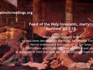 Herod Massacred Boys in Bethlehem - Matthew 2:13-18 - Bible Verse of the Day