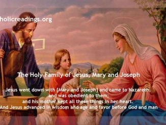 The Holy Family of Jesus, Mary and Joseph - Bible Verse of the Day