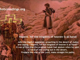 Repent For The Kingdom of Heaven is at Hand! - Matthew 3:1-12, Mark 1:1-8, Luke 3:1-6 - Bible Verse of the Day