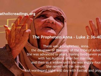 The Prophetess Anna - Luke 2:36-40 - Bible Verse of the Day