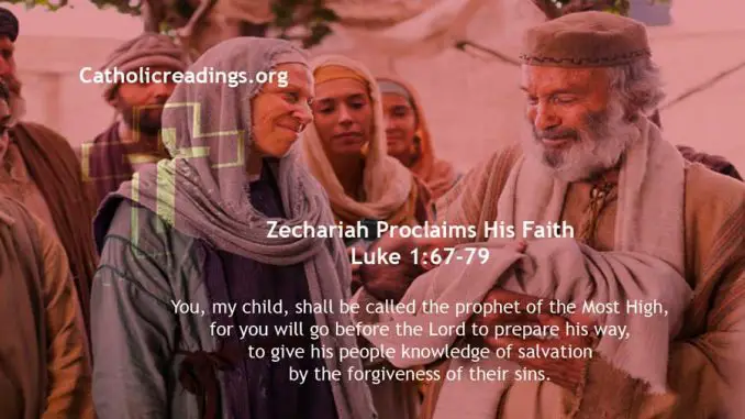 Zechariah Proclaims His Faith - Luke 1:67-79 - Bible Verse of the Day