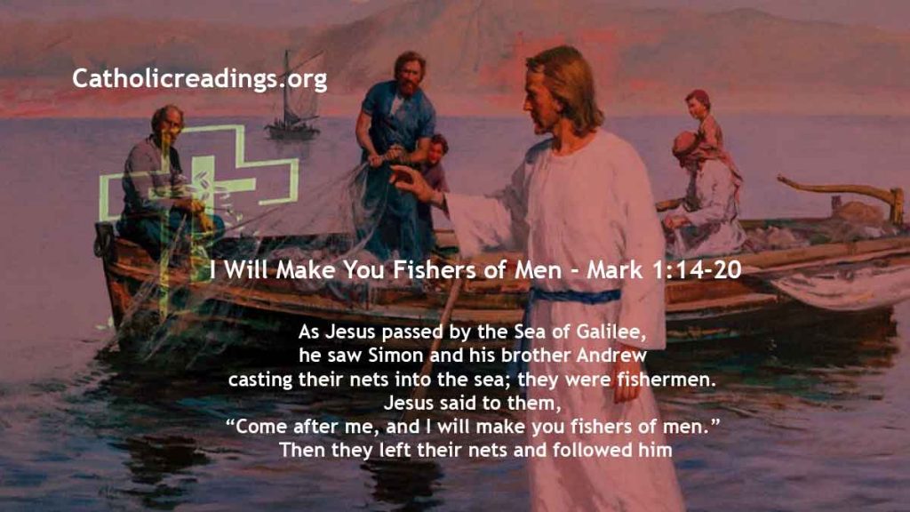 I Will Make You Fishers of Men - Mark 1:14-20, Matthew 4:18-22 - Bible Verse of the Day