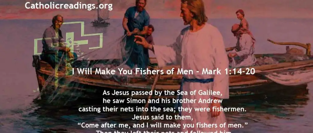 I Will Make You Fishers of Men - Mark 1:14-20 - Bible Verse of the Day