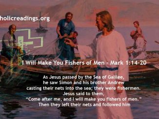 I Will Make You Fishers of Men - Mark 1:14-20 - Bible Verse of the Day
