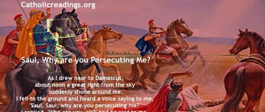 Saul, Why are you Persecuting Me? - Mark 16:15-18 - Bible Verse of the Day