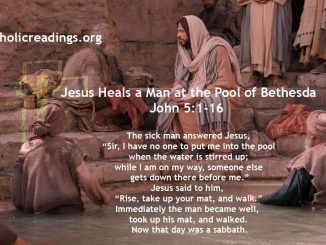Jesus Heals a Man at the Pool of Bethesda - John 5:1-16 - Bible Verse of the Day