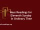 Catholic Mass Readings for Eleventh Sunday in Ordinary Time