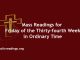 Catholic Mass Readings for Friday of the Thirty-fourth Week in Ordinary Time