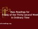 Catholic Mass Readings for Friday of the Thirty-second Week in Ordinary Time