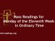 Mass Readings for Monday of the Eleventh Week in Ordinary Time