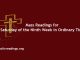 Catholic Mass Readings for Saturday of the Ninth Week in Ordinary Time