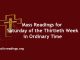 Catholic Mass Readings for Saturday of the Thirtieth Week in Ordinary Time