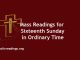 Mass Readings for Sixteenth Sunday in Ordinary Time