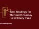 Catholic Mass Readings for Thirteenth Sunday in Ordinary Time