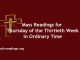 Mass Readings for Thursday of the Thirtieth Week in Ordinary Time
