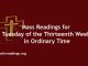 Mass Readings for Tuesday of the Thirteenth Week in Ordinary Time