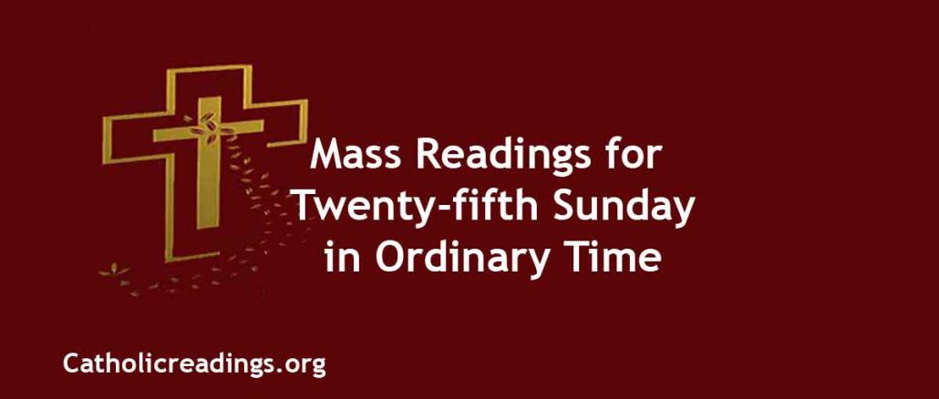 Twenty-fifth Sunday in Ordinary Time